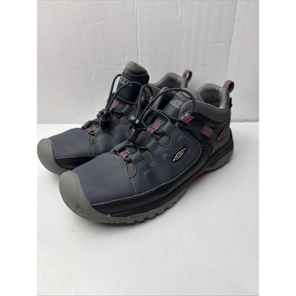 Keen Blue Nights Waterproof Targhee Mid Trekker Boots 1024014 Youth 5 EUC - Picture 1 of 9